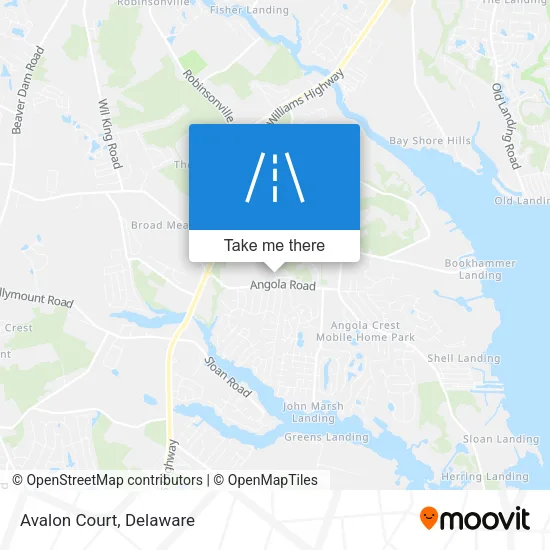 Avalon Court map