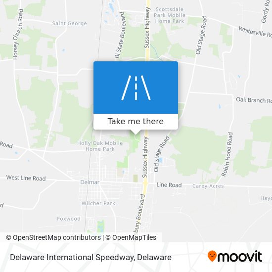 Delaware International Speedway map