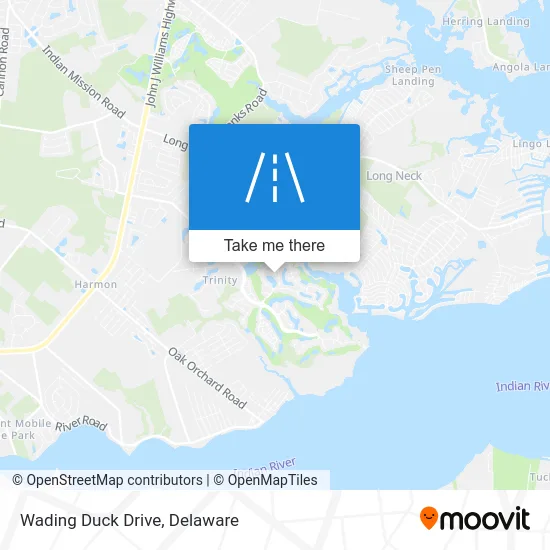 Wading Duck Drive map