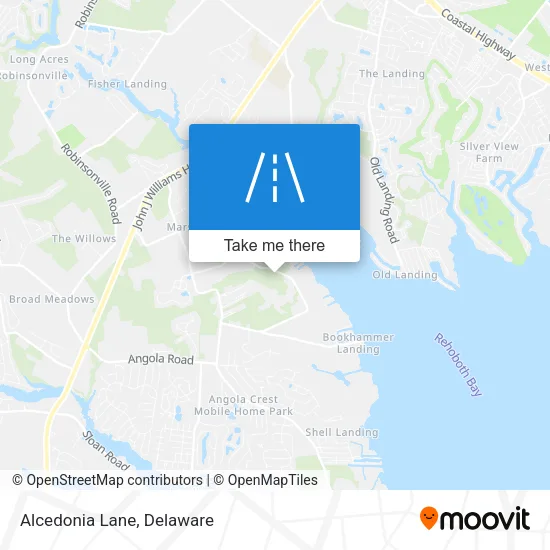 Alcedonia Lane map