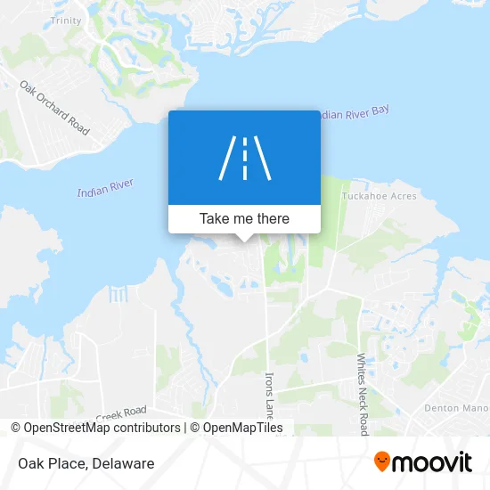 Oak Place map