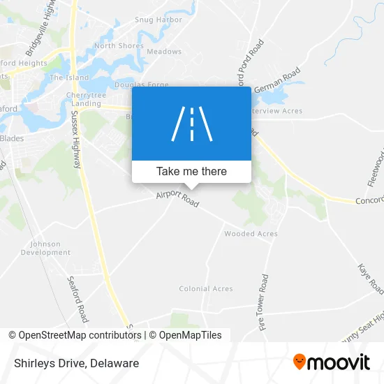 Shirleys Drive map