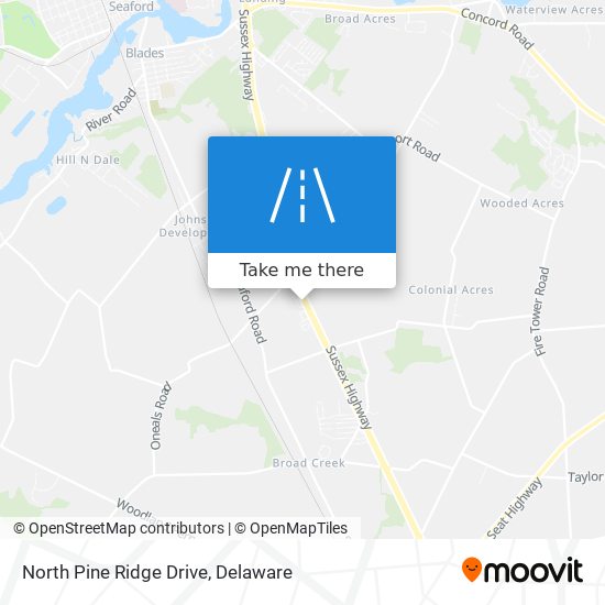 North Pine Ridge Drive map