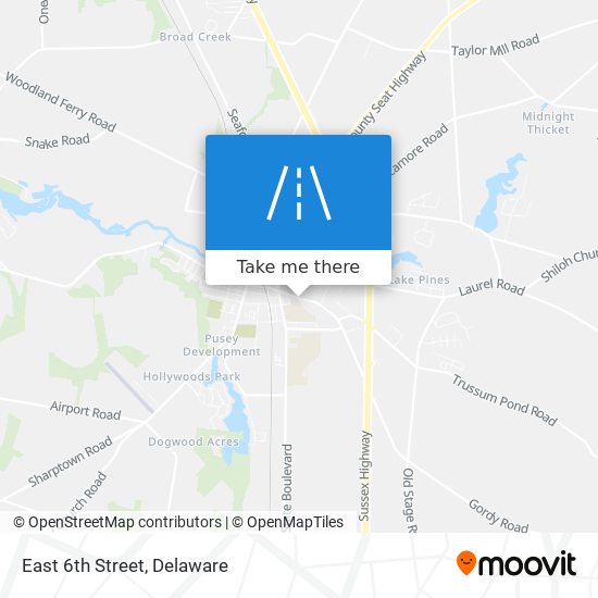 Mapa de East 6th Street