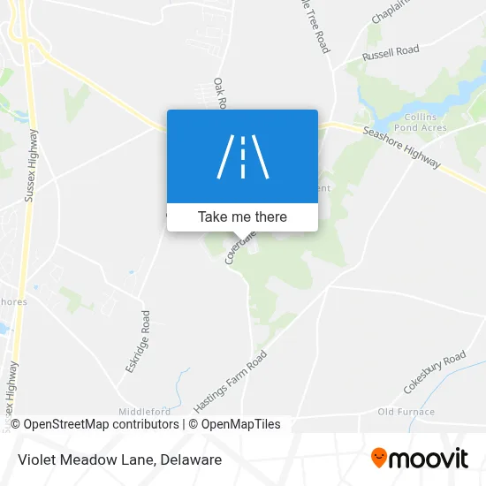 Violet Meadow Lane map