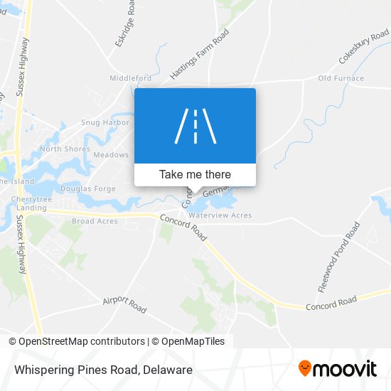 Mapa de Whispering Pines Road
