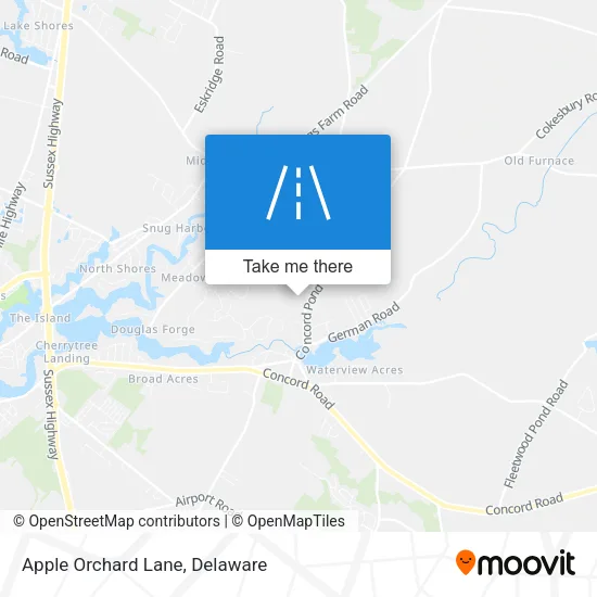 Apple Orchard Lane map