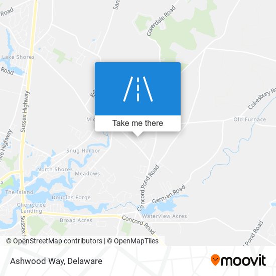 Ashwood Way map