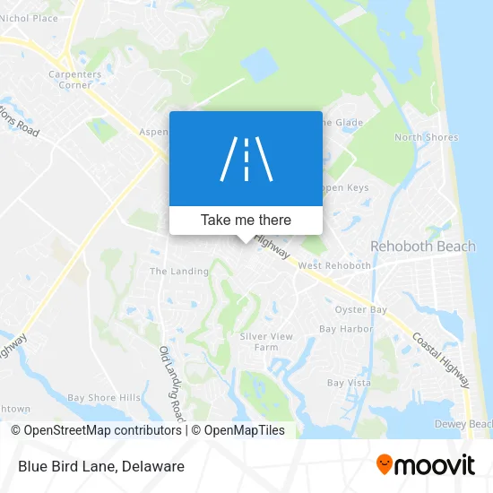 Blue Bird Lane map