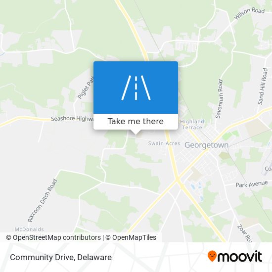 Mapa de Community Drive