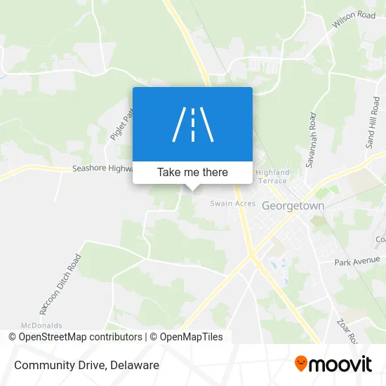 Community Drive map