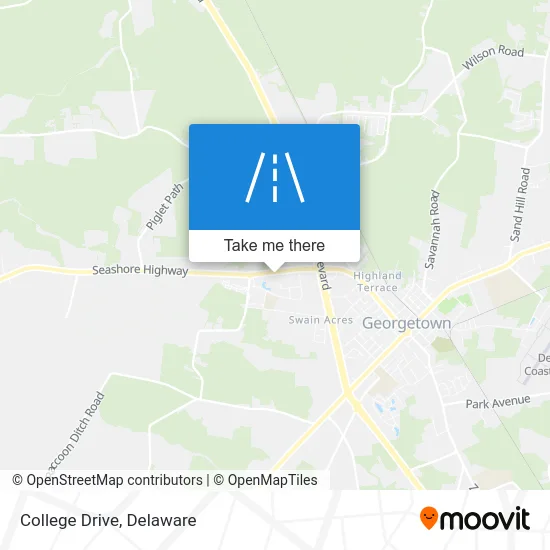 College Drive map