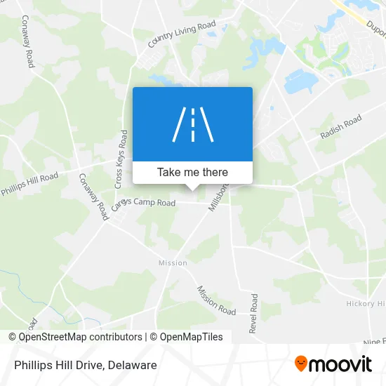 Phillips Hill Drive map