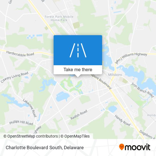 Charlotte Boulevard South map
