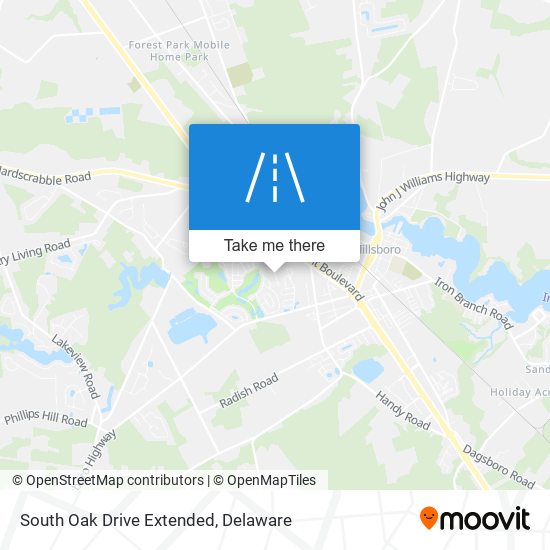 Mapa de South Oak Drive Extended