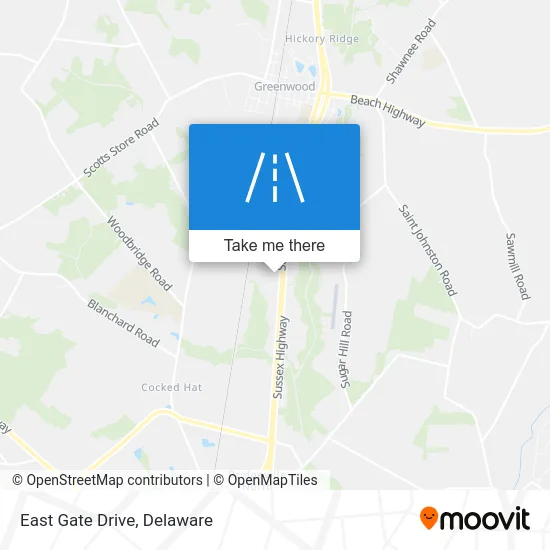 East Gate Drive map