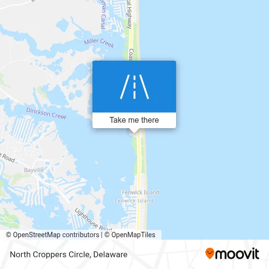 North Croppers Circle map