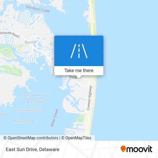 East Sun Drive map