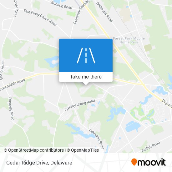 Cedar Ridge Drive map