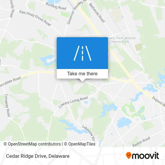 Cedar Ridge Drive map