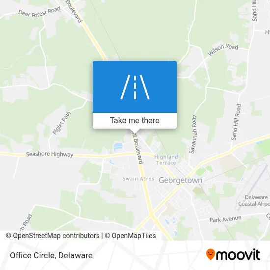 Office Circle map