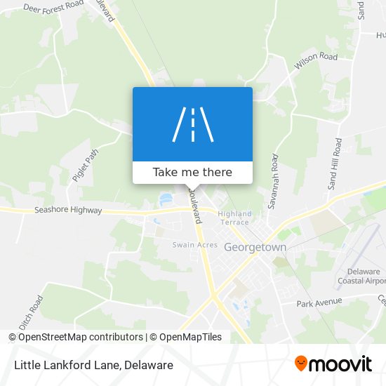 Little Lankford Lane map