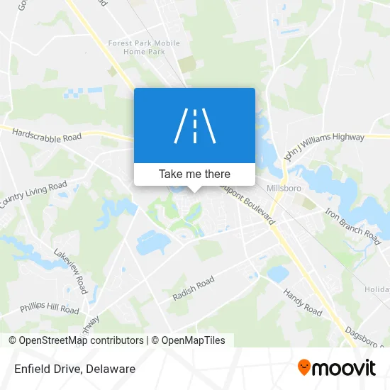 Enfield Drive map