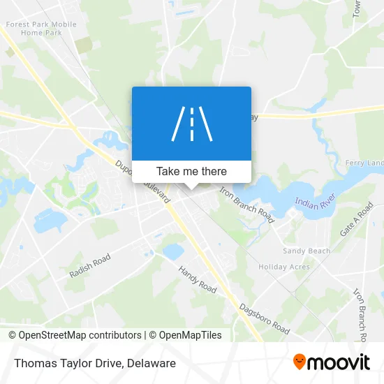 Thomas Taylor Drive map