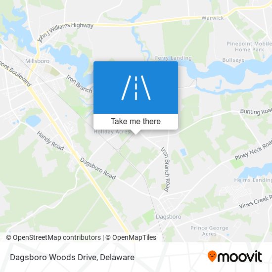 Mapa de Dagsboro Woods Drive