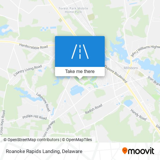 Mapa de Roanoke Rapids Landing