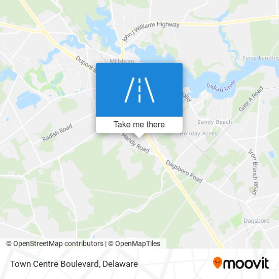 Mapa de Town Centre Boulevard