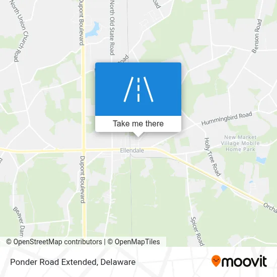 Ponder Road Extended map