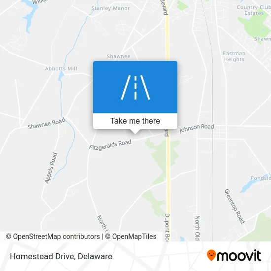 Homestead Drive map