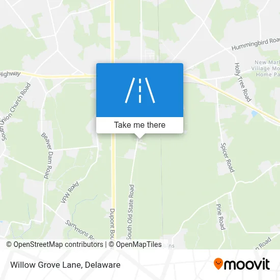 Willow Grove Lane map
