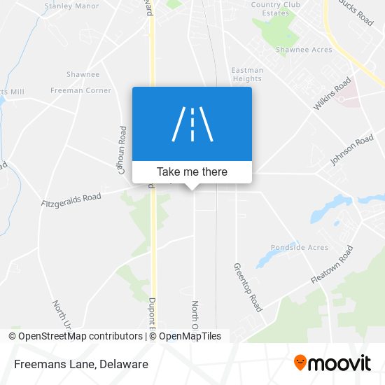 Freemans Lane map