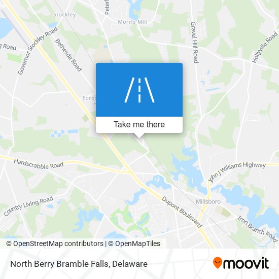 North Berry Bramble Falls map