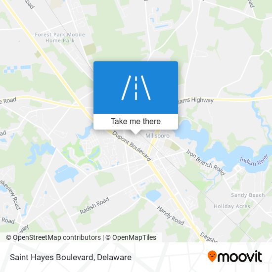 Mapa de Saint Hayes Boulevard