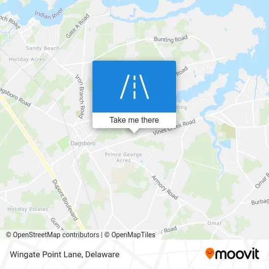 Wingate Point Lane map