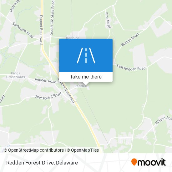 Redden Forest Drive map