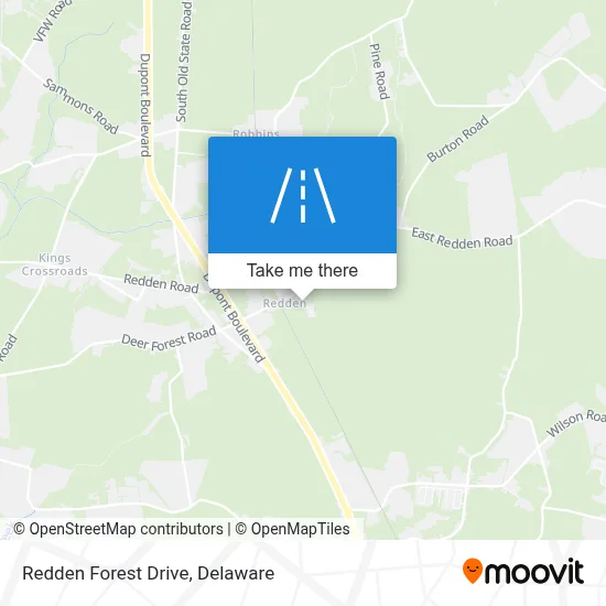 Redden Forest Drive map