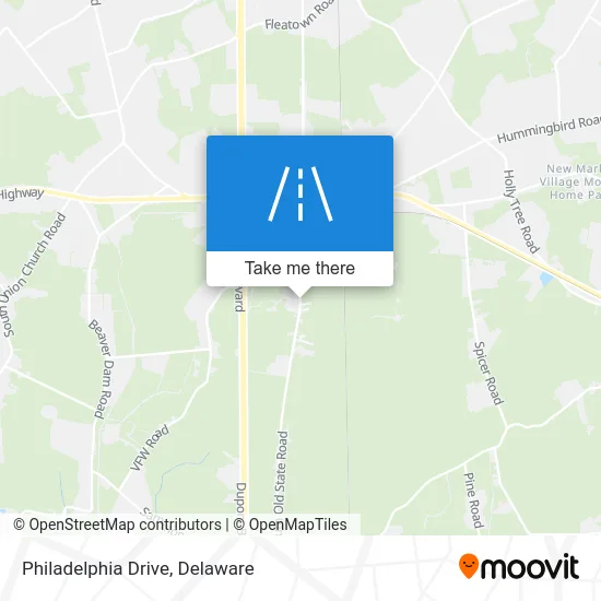 Philadelphia Drive map