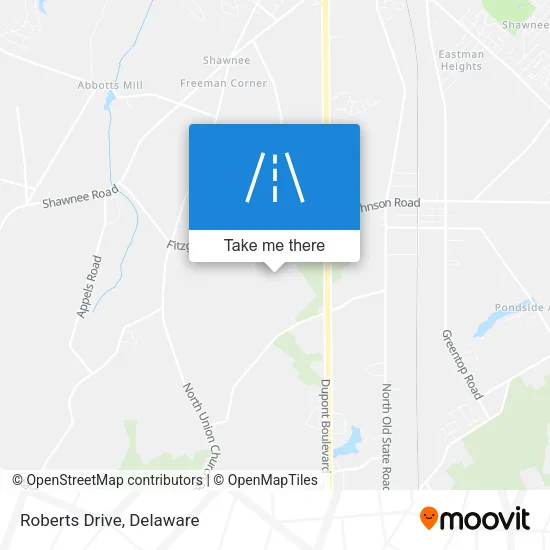 Roberts Drive map