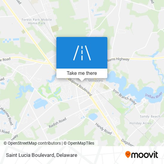 Mapa de Saint Lucia Boulevard