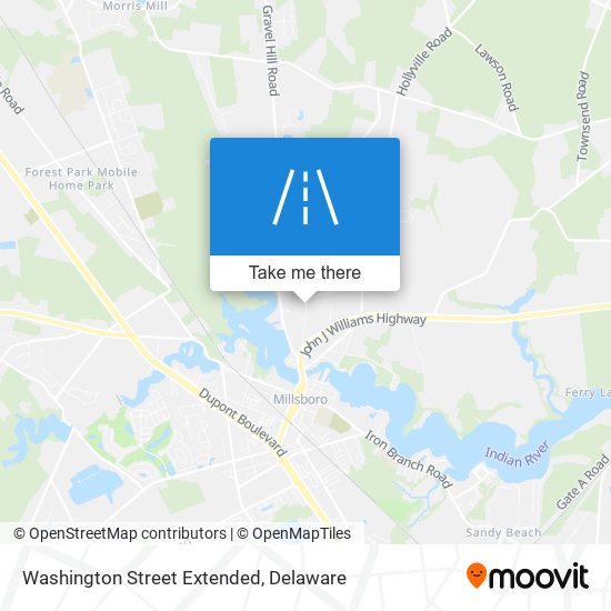 Washington Street Extended map