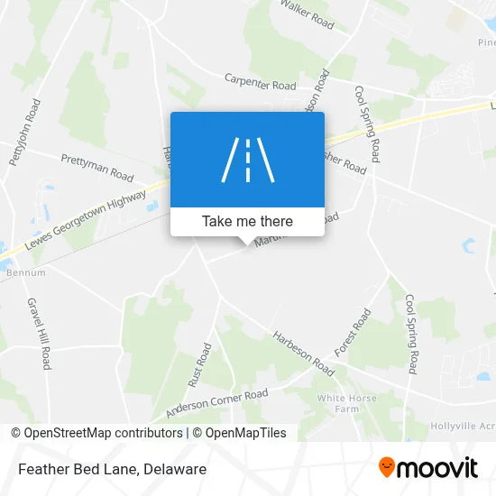 Feather Bed Lane map