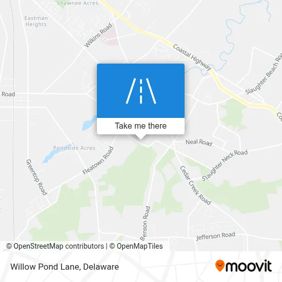 Willow Pond Lane map