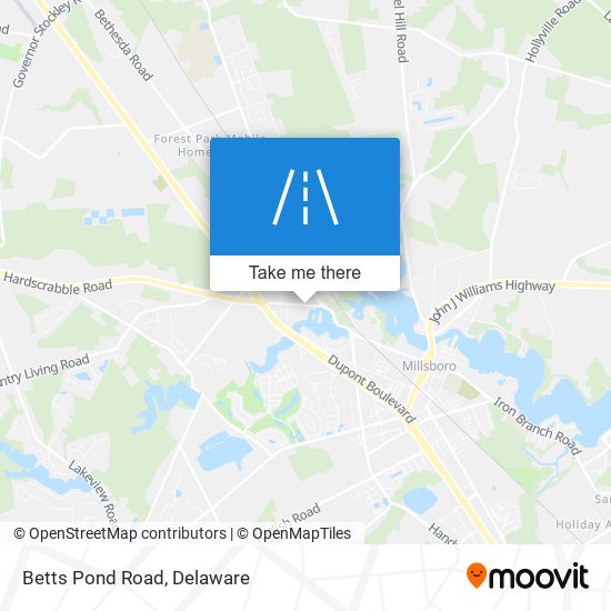 Betts Pond Road map