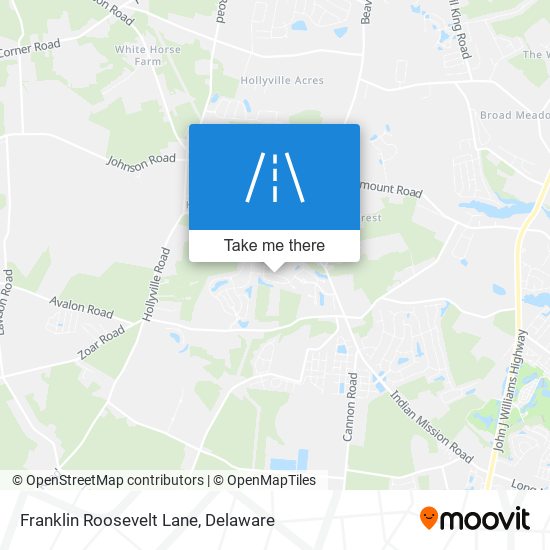 Mapa de Franklin Roosevelt Lane