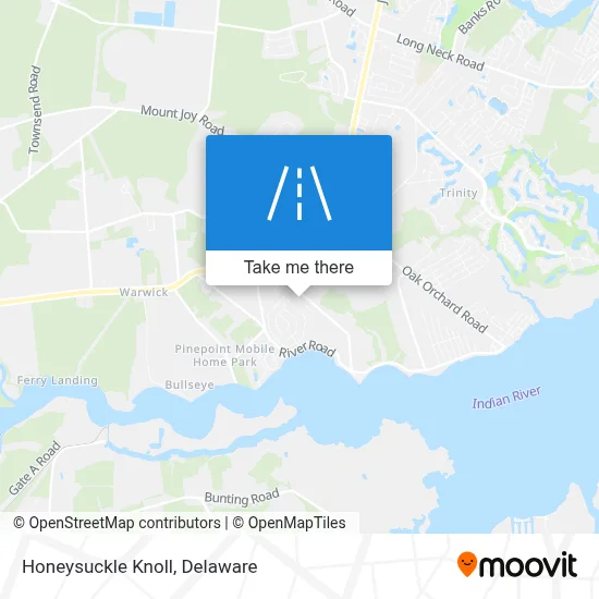 Honeysuckle Knoll map