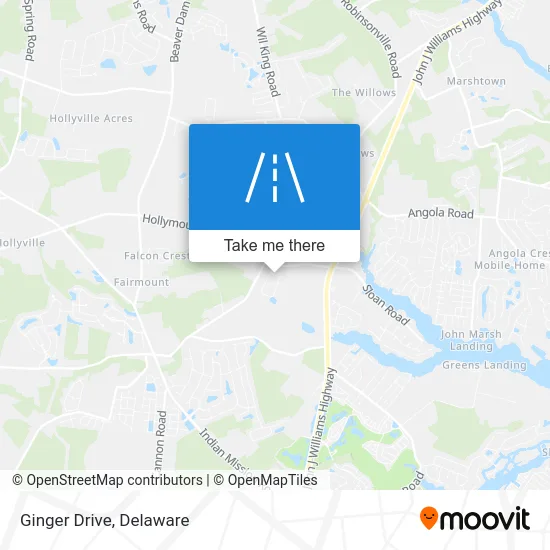 Ginger Drive map